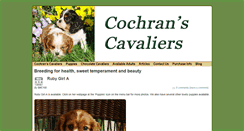 Desktop Screenshot of cochranscavaliers.com