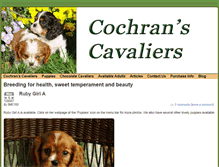 Tablet Screenshot of cochranscavaliers.com